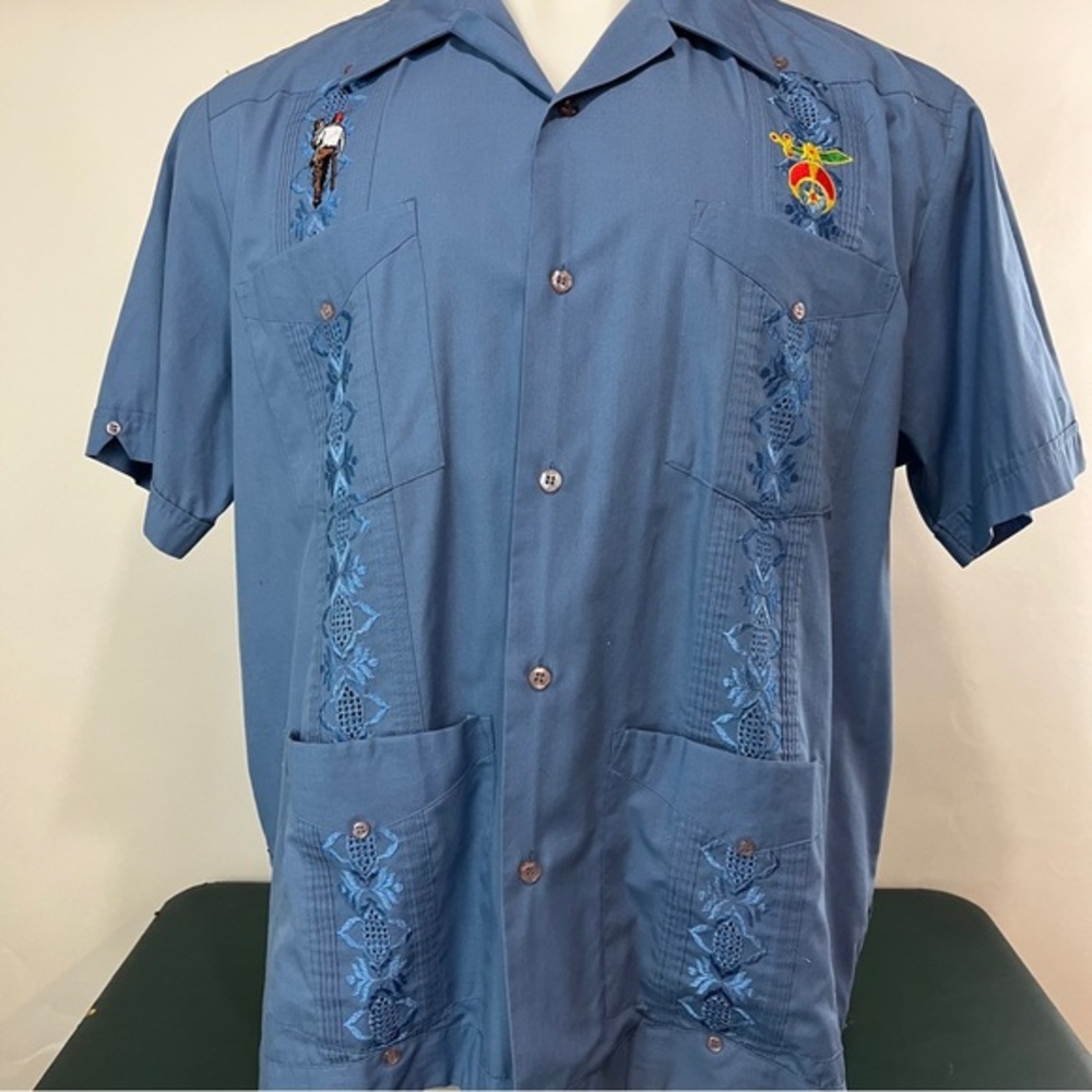 Premier International Hawaiian Shjrt Blue XL (495)